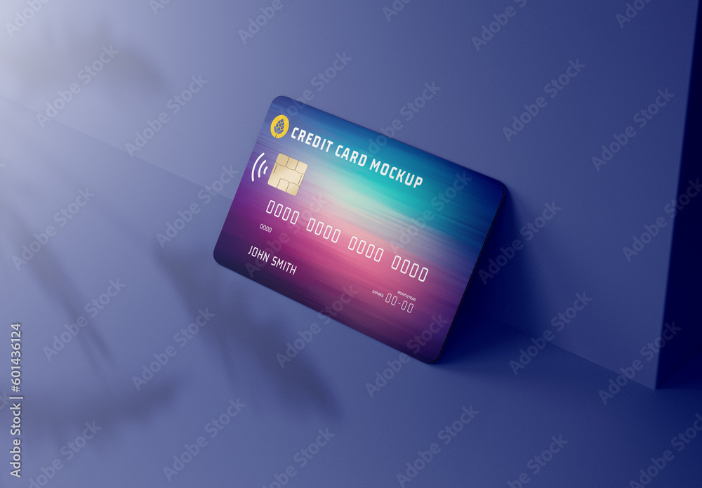 Credit Cards Scene Mockup Stock Template | Adobe Stock