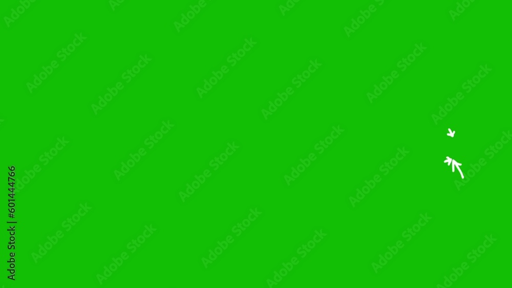 Animated White Arrow on Green Screen. Hand Drawn Doodle Arrows, multiple arrow animations on green screen, 4K video Animated White Arrow on Green Screen. Hand Drawn Doodle Arrows, multiple arrow animations on green screen, 4K video