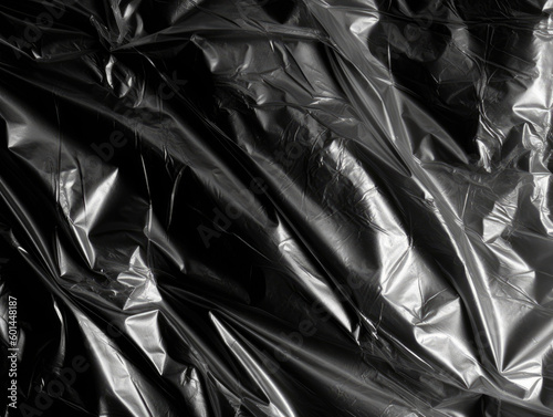 plastic wrap texture for overlay. wrinkled stretched plastic effect. transparent plastic wrap