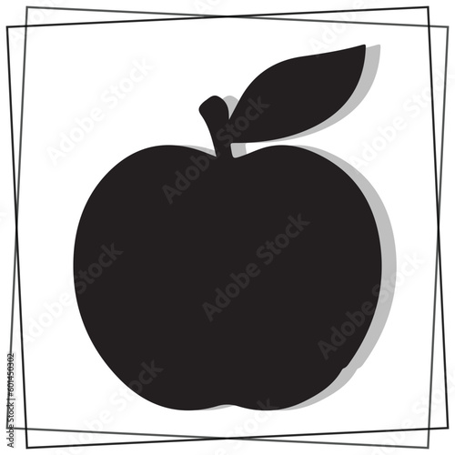 Apple Silhouette, Apple Vector Silhouette, Apple cartoon Silhouette, Apple illustration, Apple icon Silhouette, Apple Silhouette illustration, Apple vector 