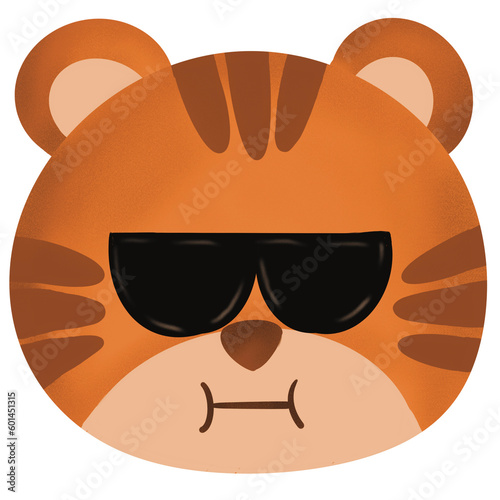 Tiger with sunglasses