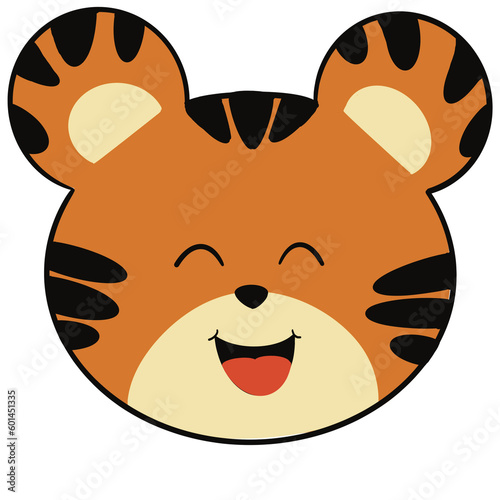 Tiger smile, happy, funny