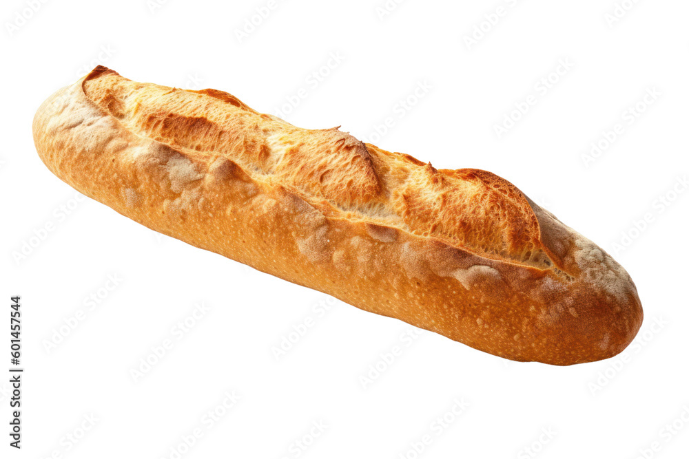 bread isolated on white , generative ai