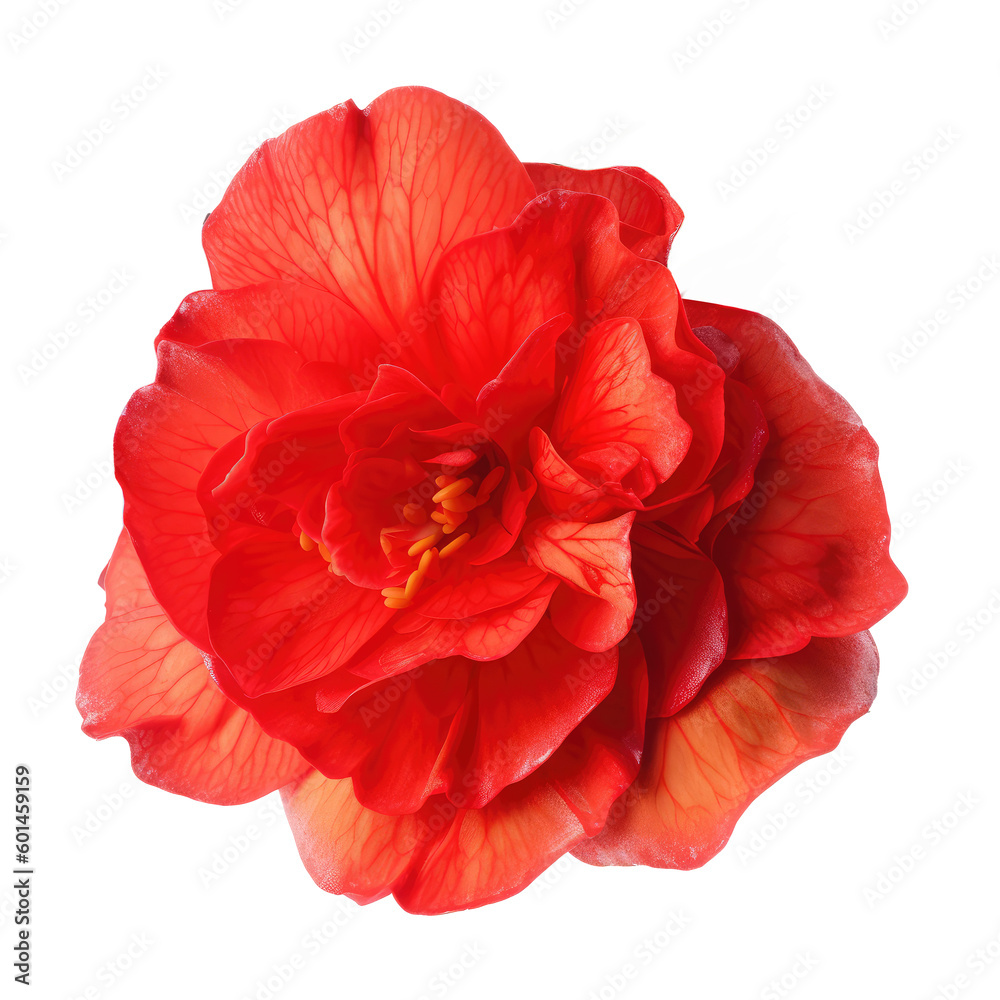begonia flower isolated on white begonia flower isolated on white