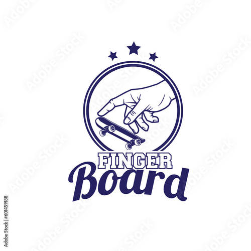 design logo fingerboards vector illustration