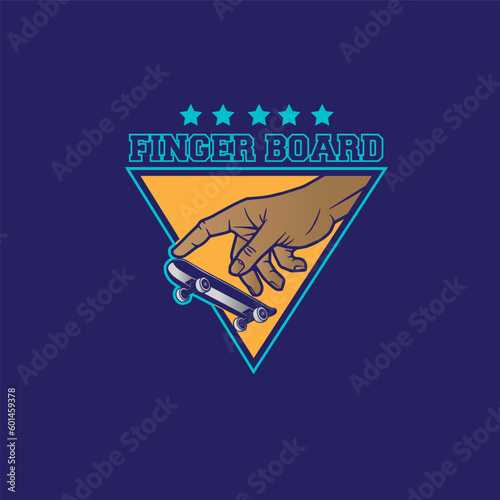 design logo fingerboards vector illustration