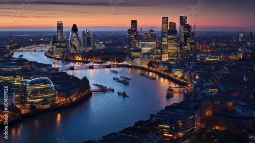 futuristic London in 2050 AI generative © Alexander Beker