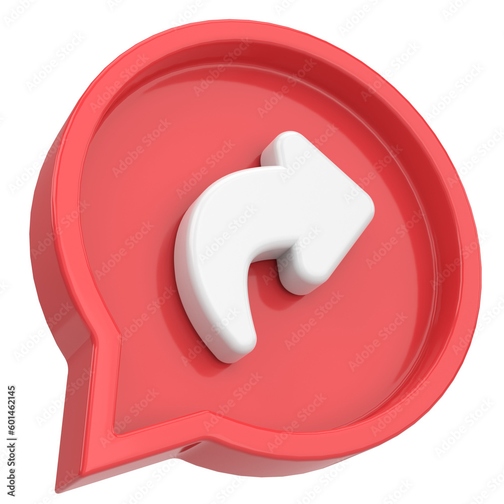 Share button. Share icon. 3D illustration. Share button. Share icon. 3D illustration.