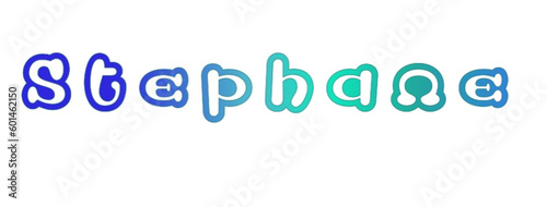 Stephane - light blue and blue color - male name - ideal for websites, emails, presentations, greetings, banners, cards, books, t-shirt, sweatshirt, prints

 