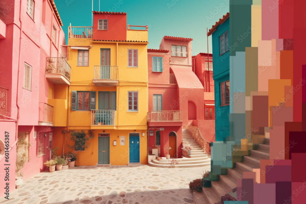Obraz premium color palette for a happy day