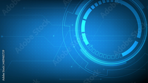 Futuristic technology abstract background with copyspace, vector illustration