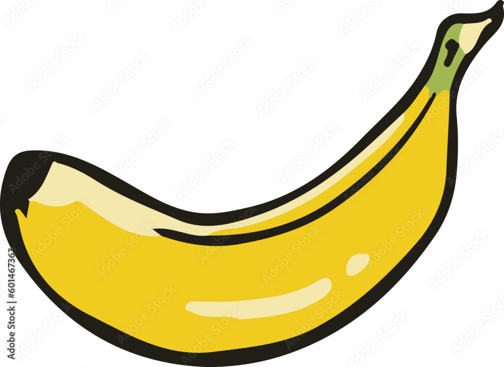 Ripe Banana Illustration
