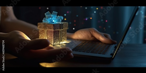 Aesthetic image of gift giv...