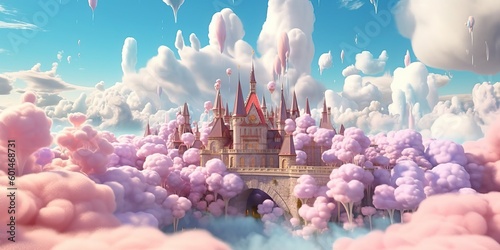 Magic pastel colored landsc...