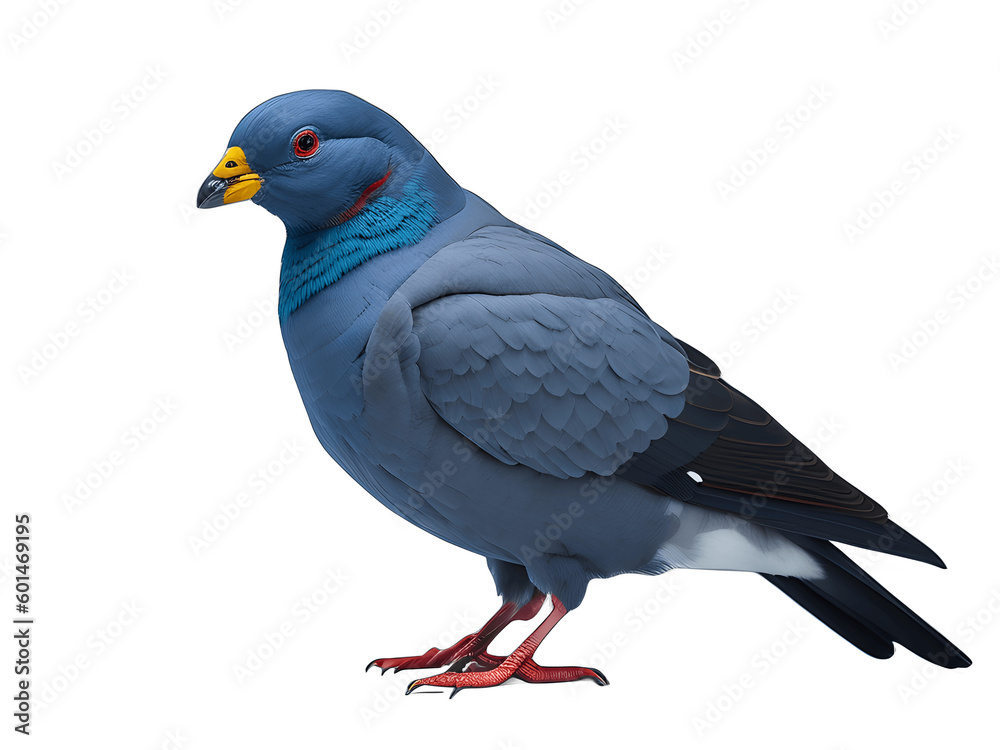 Fototapeta premium Pigeon Isolated On White Background