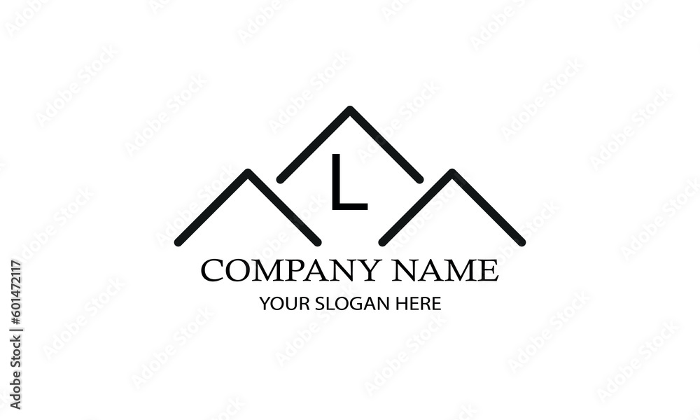 Simple linear logo with initial letter L. Suitable for branding, advertising, real estate, construction, business, business card, etc. Simple linear logo with initial letter L. Suitable for branding, advertising, real estate, construction, business, business card, etc.