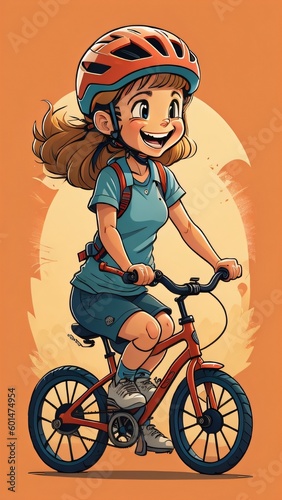 child riding a bike