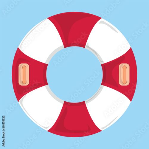 Beach tube for summer illustraion