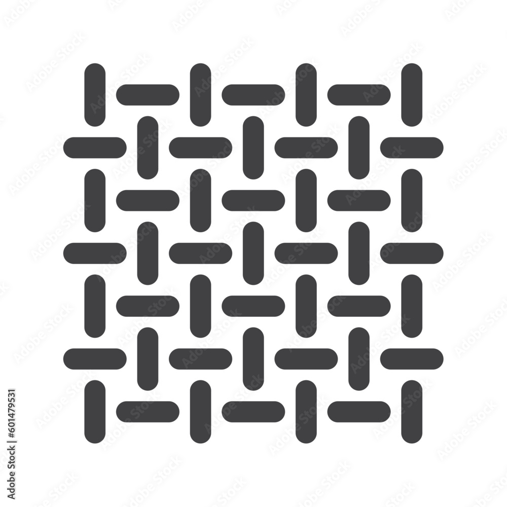 fabric texture pattern, simple thin line icon