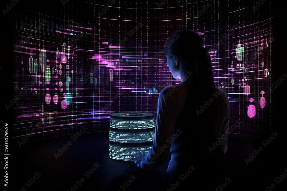 Technology, Data science digital big data management (Ai generated) Technology, Data science digital big data management (Ai generated)
