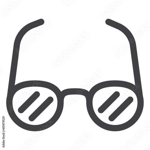 spectacles eyeglasses, simple thin line icon