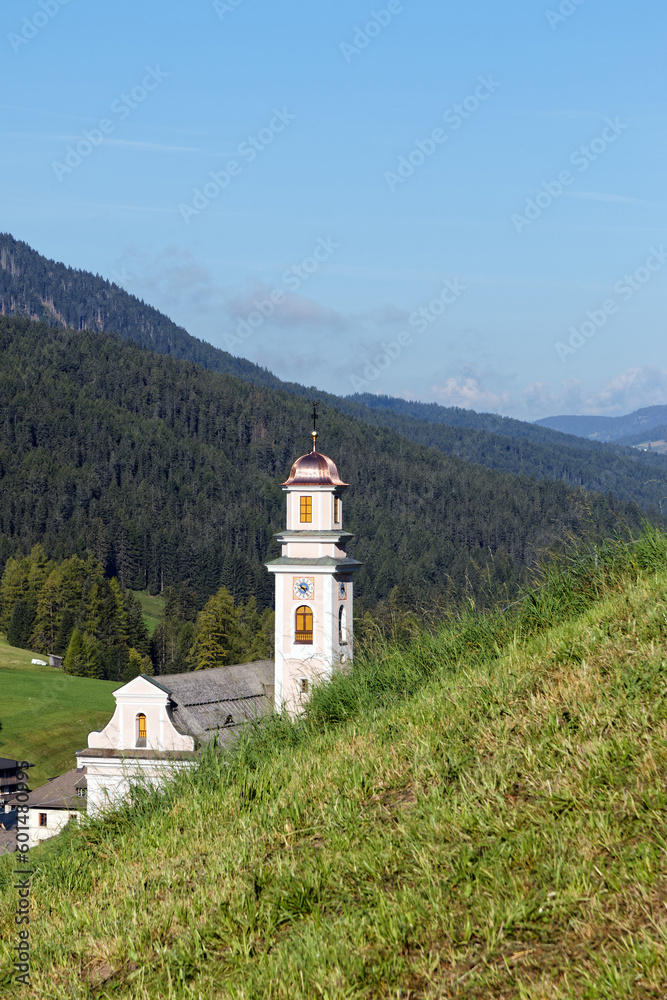 Church in an alpine village, Alps, Tyrol, Europe