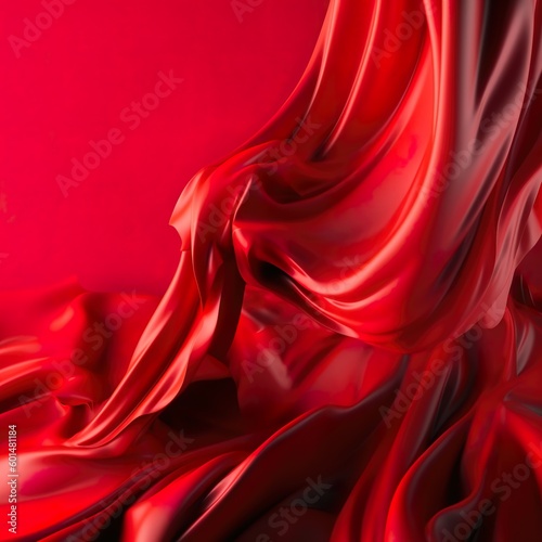 Red silk sheet, perfect textured background 