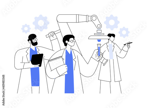 Order scientific research abstract concept vector illustration.