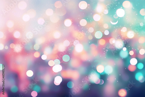 an abstract background with lights bokeh lights and sparkles  Generative AI