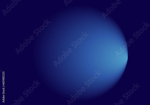 Fondo de degradado azul y negro radial con luz a la derecha. Luz al final del túnel	