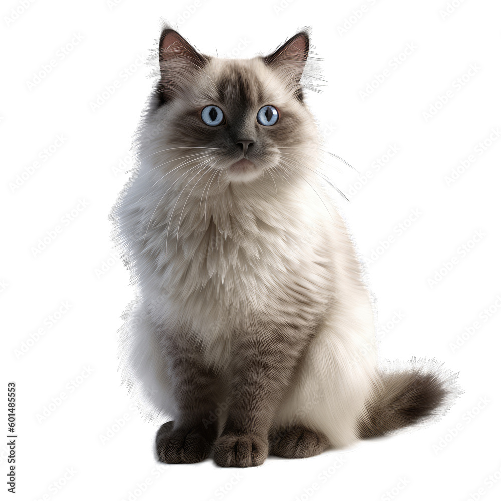 Ragdoll isolated on transparent background. Ragdoll isolated on transparent background.