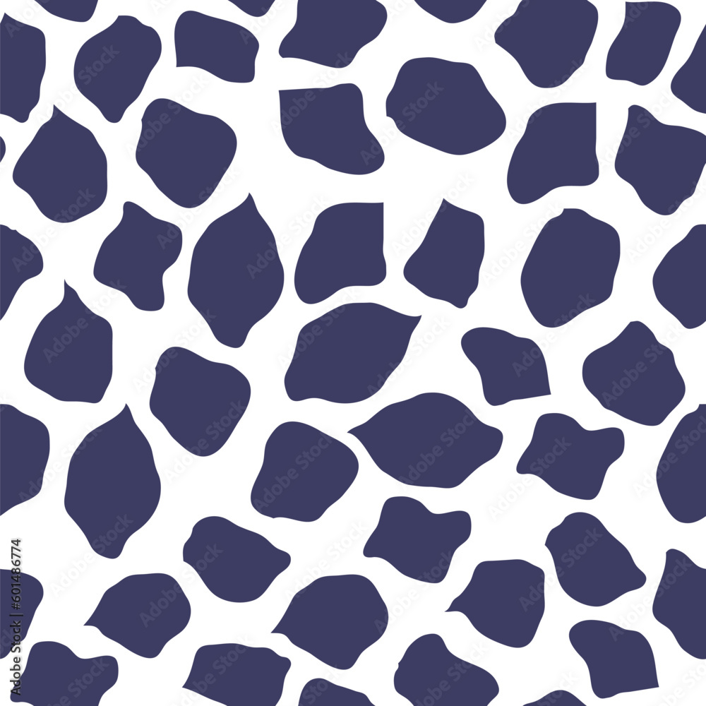 Organic shapes pattern. Abstract seamless repeat pattern design. Contemporary trending pattern of 2023. Groovy shapes elegant print for fabric and background vector illustration