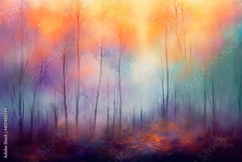 Soft Blurry Desktop Wallpaper Exuding Peace and Tranquility - Generative AI