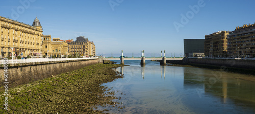 Urumea River in the city of Donostia-San Sebastian photo