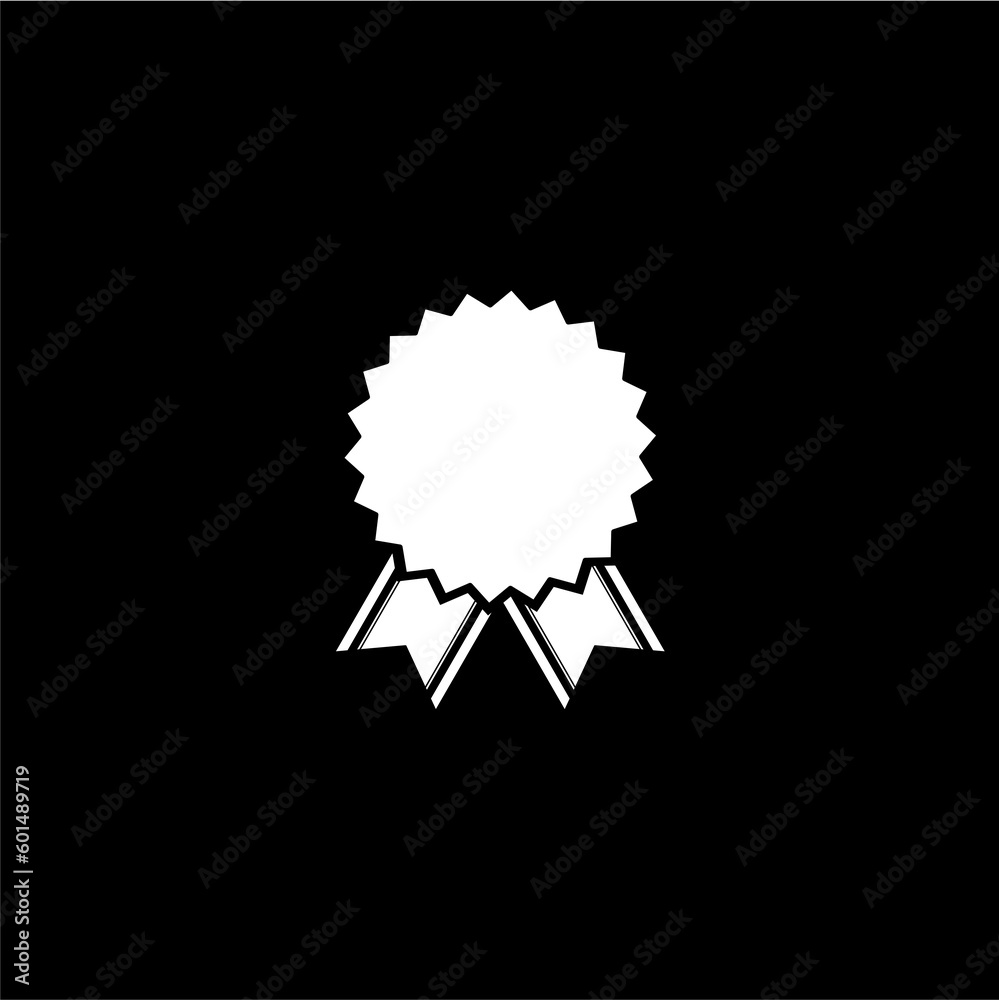 Badge icon  isolated on black background