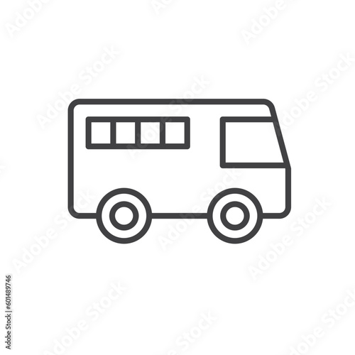 Prisoner Transport Icon Sign Symbol