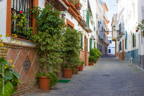 Fototapeta Naklejka Na Ścianę i Meble -  Street in Almunecar Andalusia, Spain