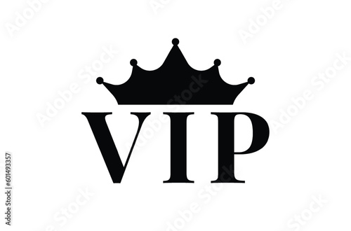 Vip token badge vector. V I P badge icon