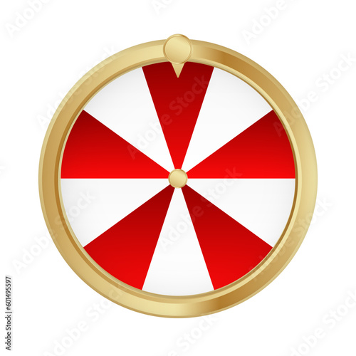 Lucky fortune wheel vector. Casino roulette leisure game