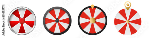Lucky fortune wheel vector. Casino roulette leisure game