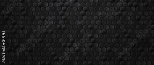 Wallpaper Mural Dark hexagon metal background abstract vector Torontodigital.ca