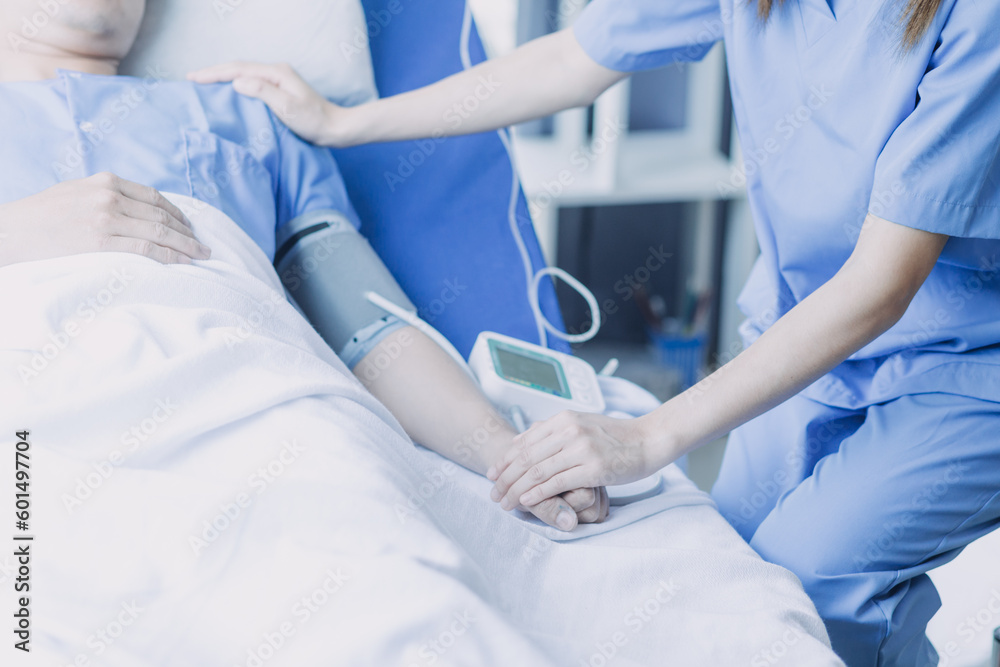 Doctor woman consulting patient sitting at doctor office. prevention of men diseases, healthcare, medical service, consultation, concept.