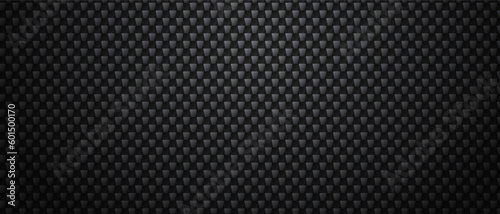 Black metalic carbon fiber texture