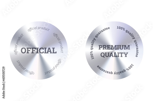 official product premium quality hologram sticker