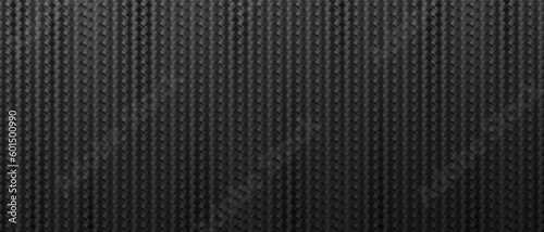 Dark vector background black carbon fiber texture