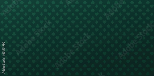 Green background with card playing suits