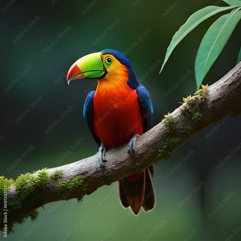 Obraz premium blue and yellow macaw ara ararauna