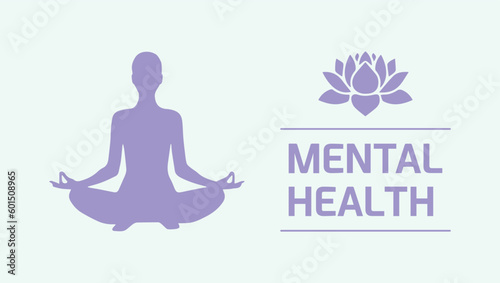 mindfulness, mental health, yoga. well being, wellness, lotus flower. emotions, feelings, relax. icon, vector