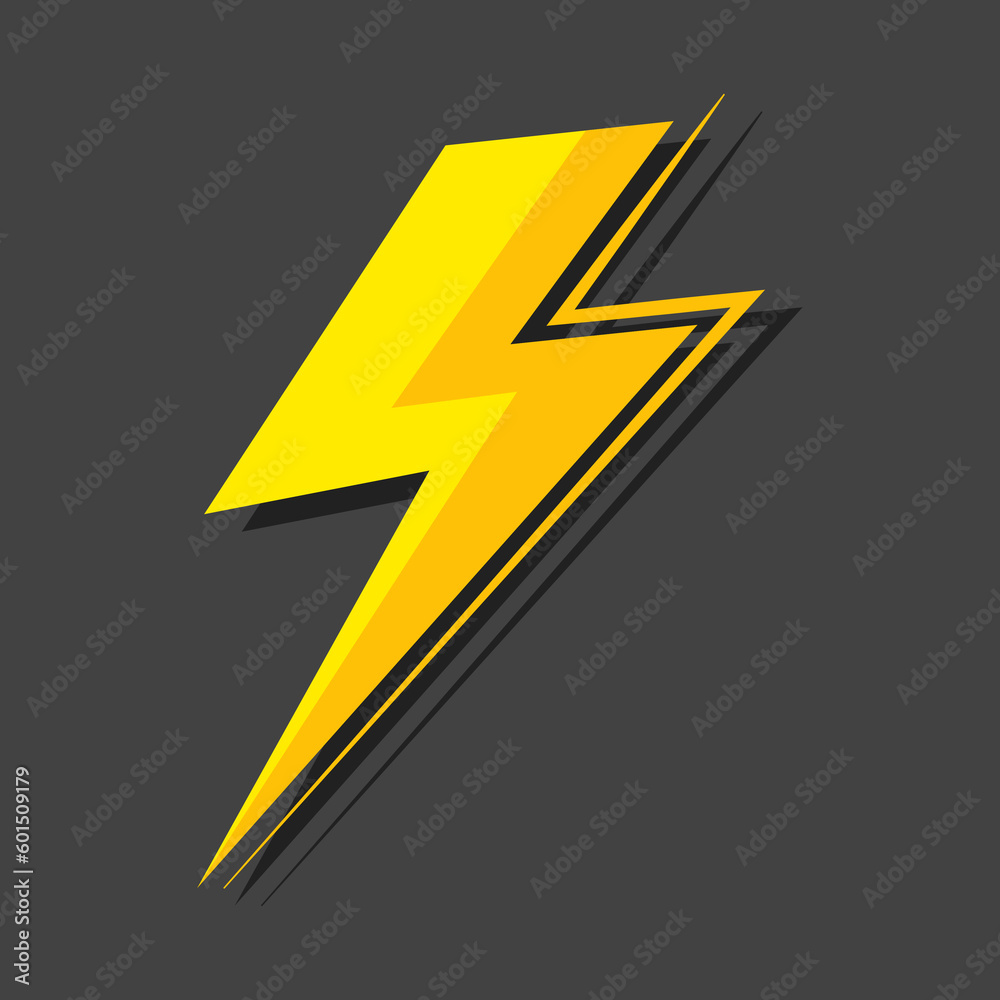 Install Lightning. Modern flat style vector illustration. Lightning bolt Lightning flash icon set. Flat style on a dark background. Vector. Install Lightning. Modern flat style vector illustration. Lightning bolt Lightning flash icon set. Flat style on a dark background. Vector.