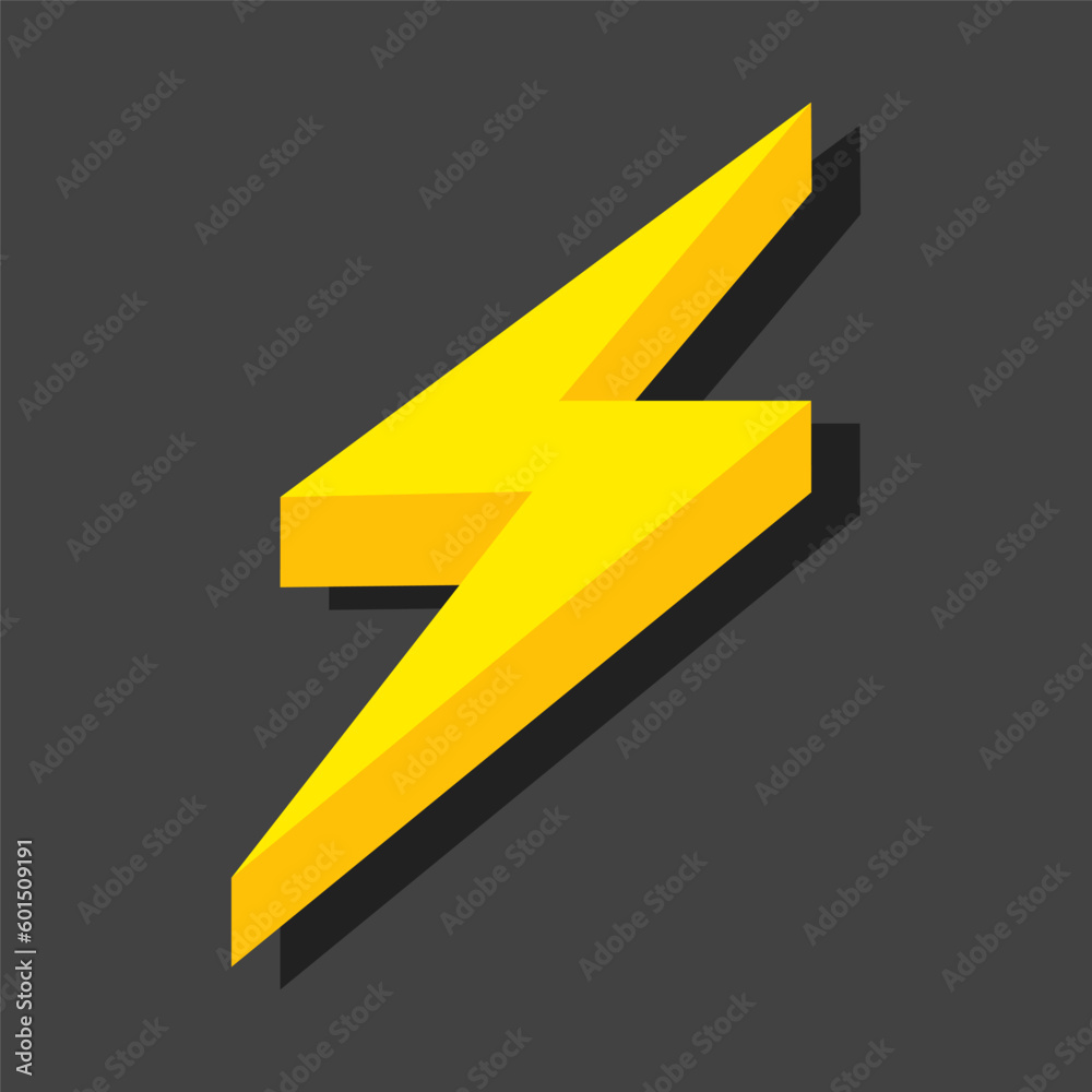 Install Lightning. Modern flat style vector illustration. Lightning bolt Lightning flash icon set. Flat style on a dark background. Vector. Install Lightning. Modern flat style vector illustration. Lightning bolt Lightning flash icon set. Flat style on a dark background. Vector.